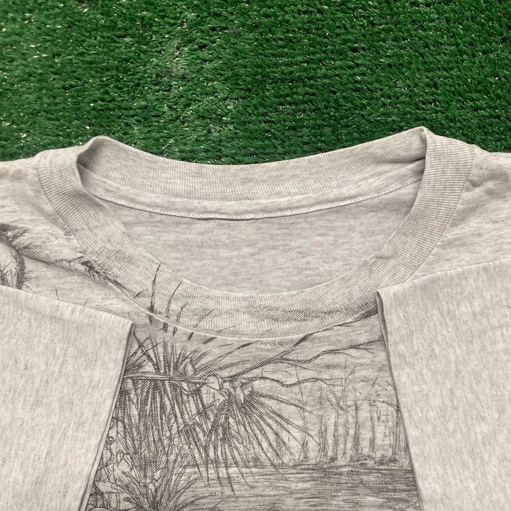 Vintage 90s Florida Everglades Wildlife T-Shirt Nature Animals Single Stitch - Picture 4 of 5
